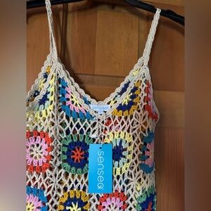 Sensea by Elan’s Daughter, Crochet MIDI Dress or Sim Coverup